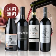 画像1: 肉料理とぴったり合う 赤ワイン4本セット(赤ワイン4本 750ml 送料無料 北海道、沖縄は1個口につき送料950円) (1)